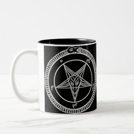 Baphomet Coffee Cup Tweekleurige Koffiemok (Links)