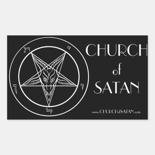 Baphomet CoS-Stickers Rechthoekige Sticker (Voorkant)