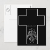 Baphomet Cross Briefkaart (Voorkant / Achterkant)