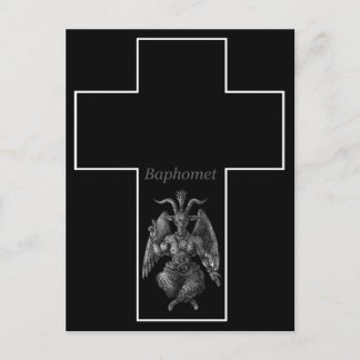 Baphomet Cross Briefkaart