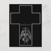 Baphomet Cross Briefkaart (Voorkant)