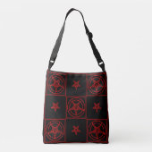 Baphomet Crossbody Tas (Achterkant)