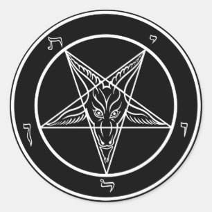 Baphomet Decals Ronde Sticker