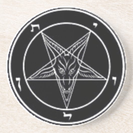 Baphomet Drink Onderzetter of Ritual Alter Piece (Voorkant)