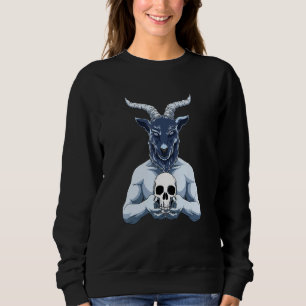 Baphomet en schedel trui