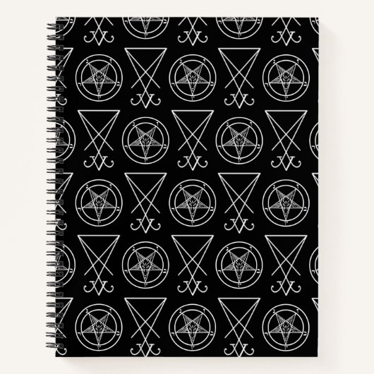 Baphomet en Sigil van Lucifer Notitieboek (Voorkant)