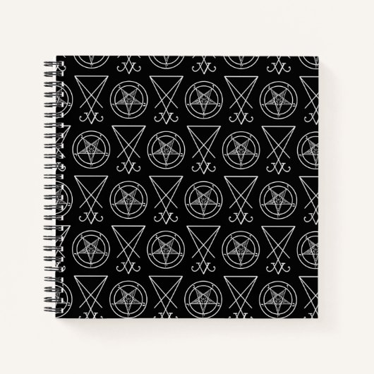 Baphomet en Sigil van Lucifer Notitieboek (Voorkant)