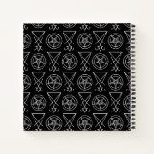 Baphomet en Sigil van Lucifer Notitieboek (Achterkant)