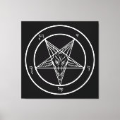 Baphomet ENORME 40 "x40" Art on Stretched Canvass Canvas Afdruk (Voorkant)