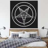 Baphomet ENORME 40 "x40" Art on Stretched Canvass Canvas Afdruk (Insitu (Slaapkamer))