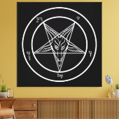 Baphomet ENORME 40 "x40" Art on Stretched Canvass Canvas Afdruk (Insitu (Woonkamer))
