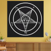 Baphomet ENORME 40 "x40" Art on Stretched Canvass Canvas Afdruk (Insitu (Woonkamer))
