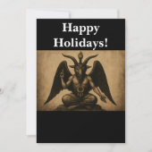 Baphomet Feestdagenkaart (Voorkant)