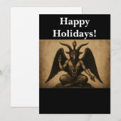Baphomet Feestdagenkaart (Voorkant / Achterkant)