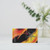 Baphomet Fire Visitekaartje (Staand voorkant)