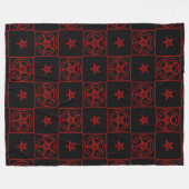 Baphomet Fleece Deken (Voorkant (Horizontaal))