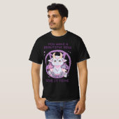 Baphomet Geef me je ziel Schattige Kawaii T-shirt (Voorkant volledig)