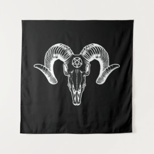 Baphomet geitenkop wandkleed