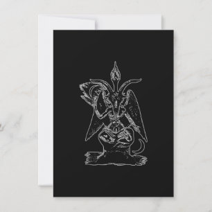 Baphomet Goat Satan Black Magic Lucifer Occult Kaart