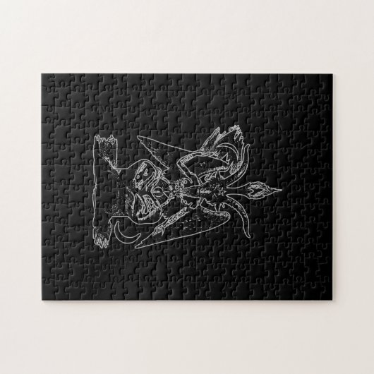 Baphomet Goat Satan Black Magic Lucifer Occult Legpuzzel (Horizontaal)