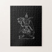 Baphomet Goat Satan Black Magic Lucifer Occult Legpuzzel (Verticaal)