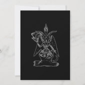 Baphomet Goat Satan Black Magic Lucifer Occult Save The Date (Voorkant)