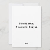 Baphomet Gothic Valentine's Day Every Realm Feestdagenkaart (Achterkant)