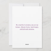 Baphomet Gothic Valentine's Day Guitar Chaos Feestdagenkaart (Achterkant)