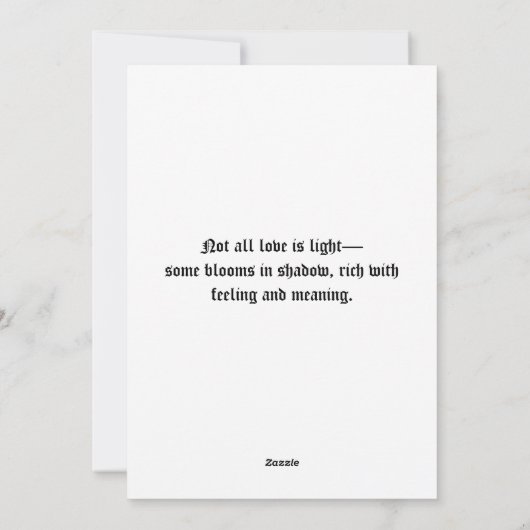 Baphomet Gothic Valentine's Day Love Feestdagenkaart (Achterkant)