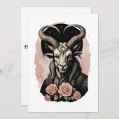 Baphomet Gothic Valentine's Day Love Feestdagenkaart (Voorkant / Achterkant)