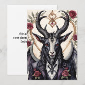 Baphomet Gothic Valentine's Day Love Feestdagenkaart (Voorkant / Achterkant)