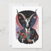 Baphomet Gothic Valentine's Day Love Feestdagenkaart (Voorkant)