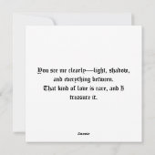 Baphomet Gothic Valentine's Day Love Feestdagenkaart (Achterkant)