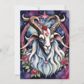 Baphomet Gotische Valentijnsdag Iedere Sfeer Feestdagenkaart (Voorkant)