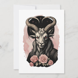 Baphomet Gotische Valentijnsdag Liefde Feestdagenkaart