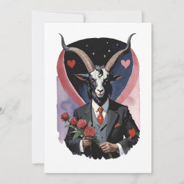Baphomet gotische Valentijnsdag liefde Feestdagenkaart