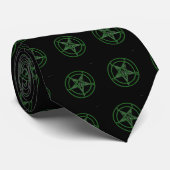 Baphomet Green Stropdas (Opgerold)