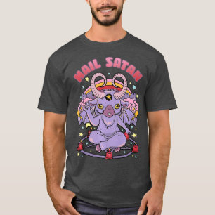 Baphomet Hail Satan Pastel Gothic Pentagram Cute T-shirt