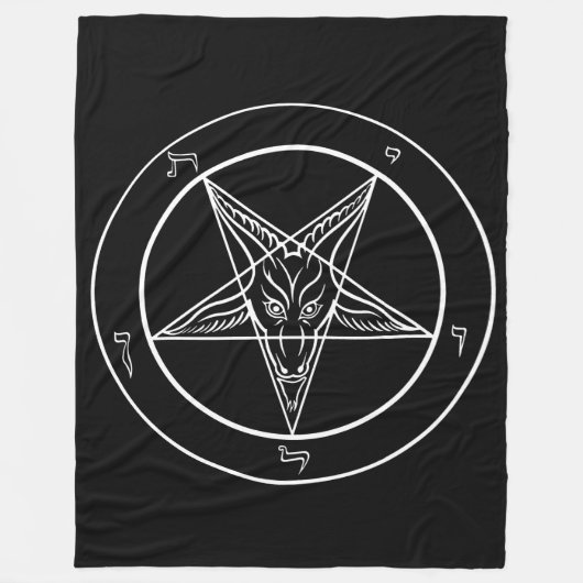 Baphomet HUGE 60 x 80 inch tapestry/ deken (Voorkant)
