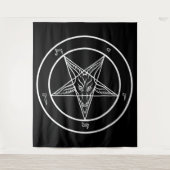 Baphomet HUGE Tapestry 88 x 104 inch Wandkleed (Voorkant)