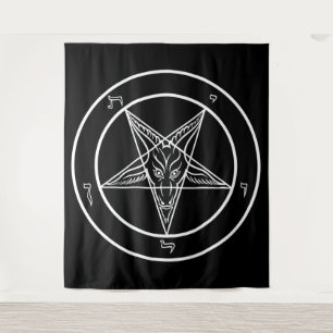 Baphomet HUGE Tapestry 88 x 104 inch Wandkleed