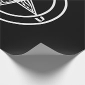 Baphomet Inverted Pentagram Goat Satanic Logo Cadeaupapier (Hoek)