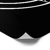 Baphomet Inverted Pentagram Goat Satanic Logo Poster (Hoek)