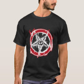 Baphomet Inverted Pentagram T-shirt (Voorkant)