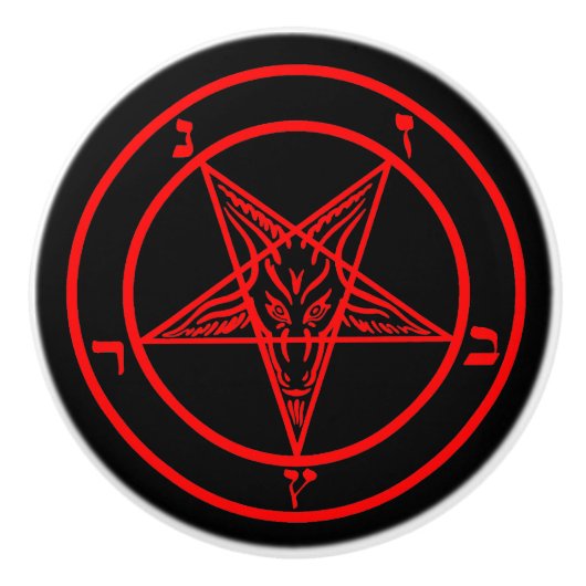 Baphomet Keramische Knop (Voorkant)