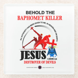 Baphomet-Killer Glazen Onderzetter