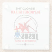 Baphomet-Killer Glazen Onderzetter (Achterkant)