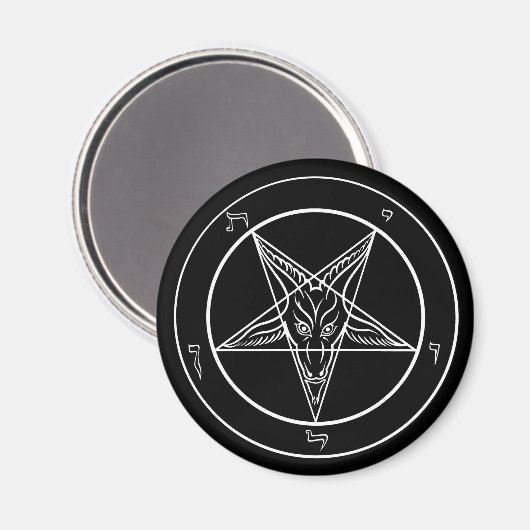 Baphomet magneet (Voorkant / Achterkant)