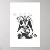 Baphomet met heilige zegels poster (Voorkant)