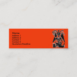Baphomet Mini Visitekaartje